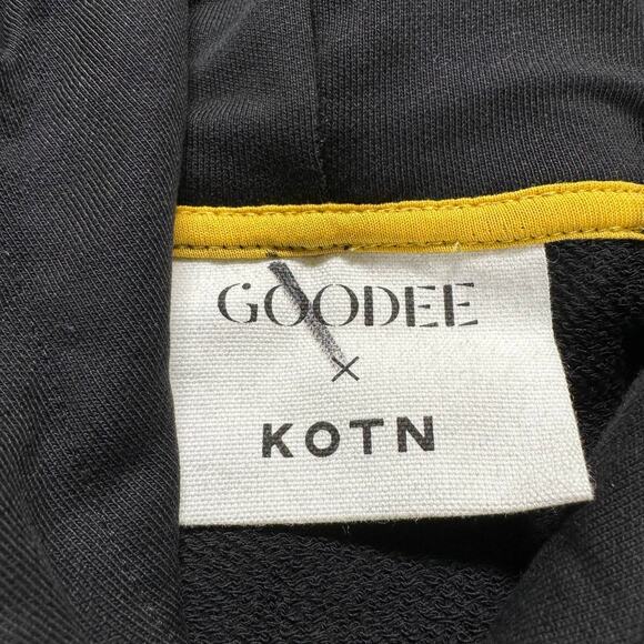 Goode x Kotn NWT Men's Black Pullover Hoodie Size Small Embroidered 100% Cotton - Picture 4 of 11